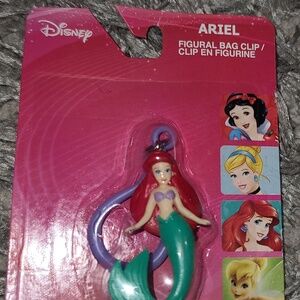 Disney The Little Mermaid Ariel Figural Bag Clip NIP